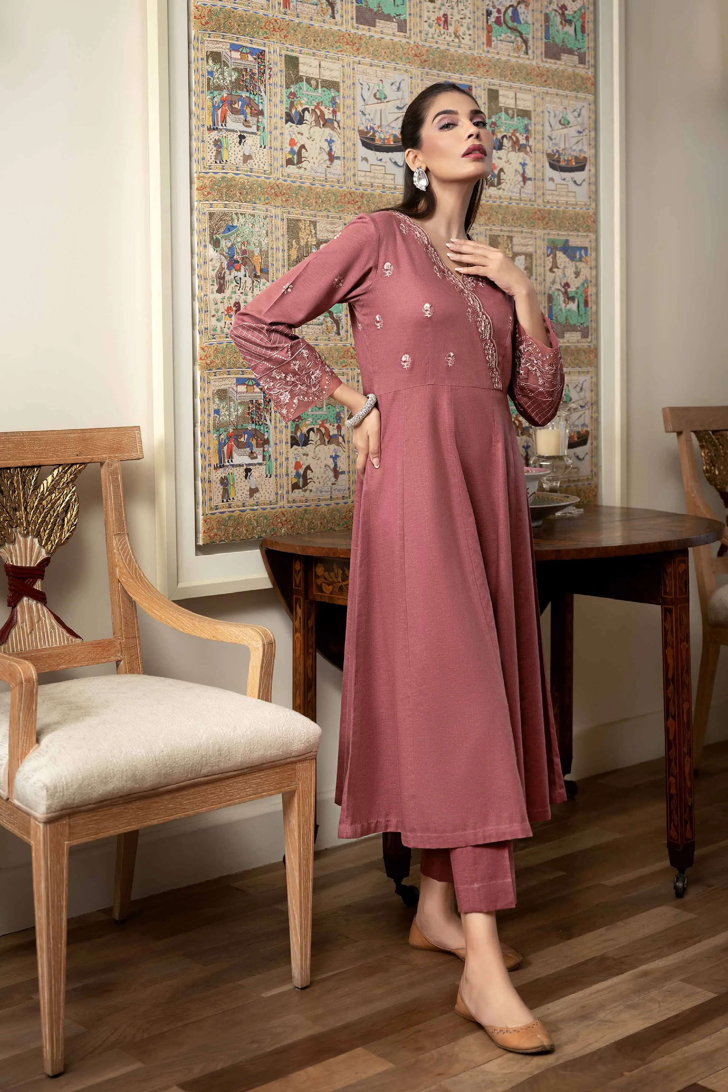 2 Piece - Embroidered Suit - KFW23-74