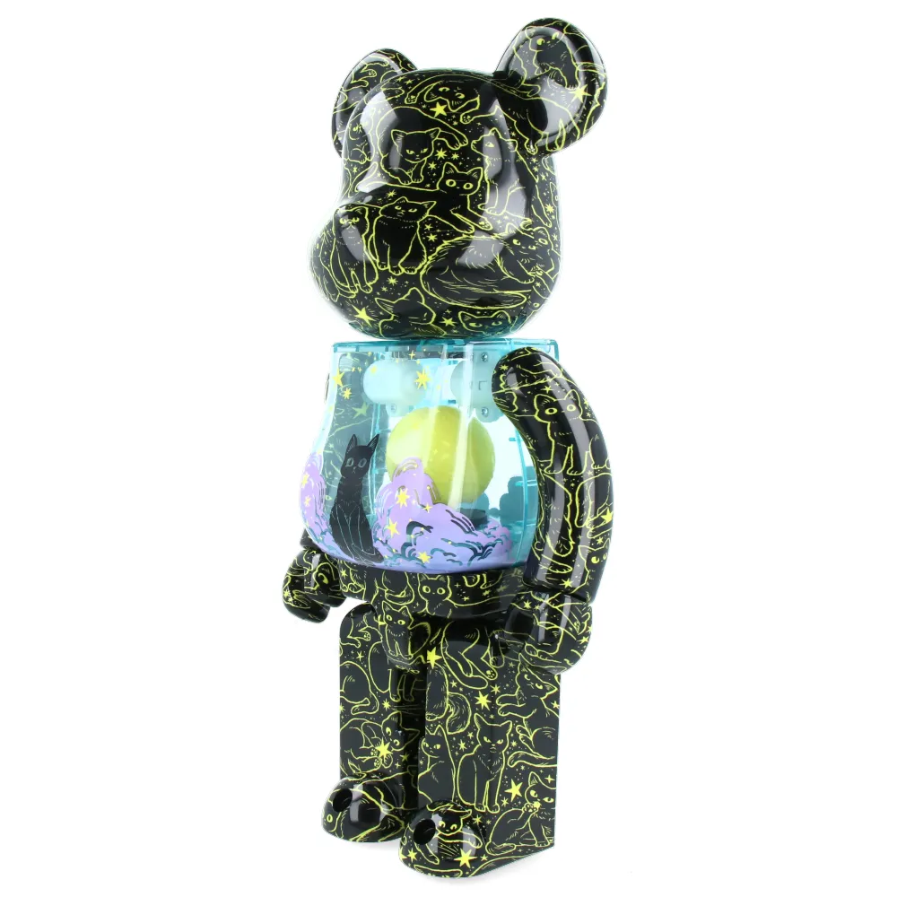 400% Bearbrick Cat in the Night Sky - Hikari Bambi