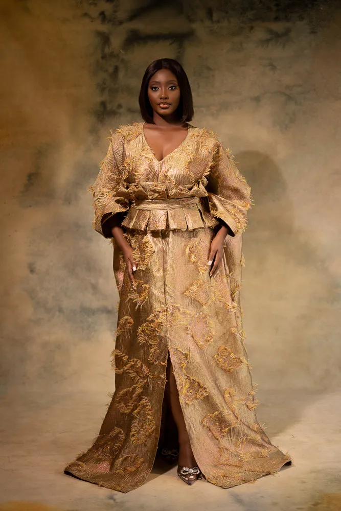 ADESUWA REGAL KAFTAN - GOLDEN BRONZE