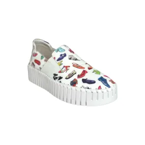 Becca White/Shoe Print Slip On