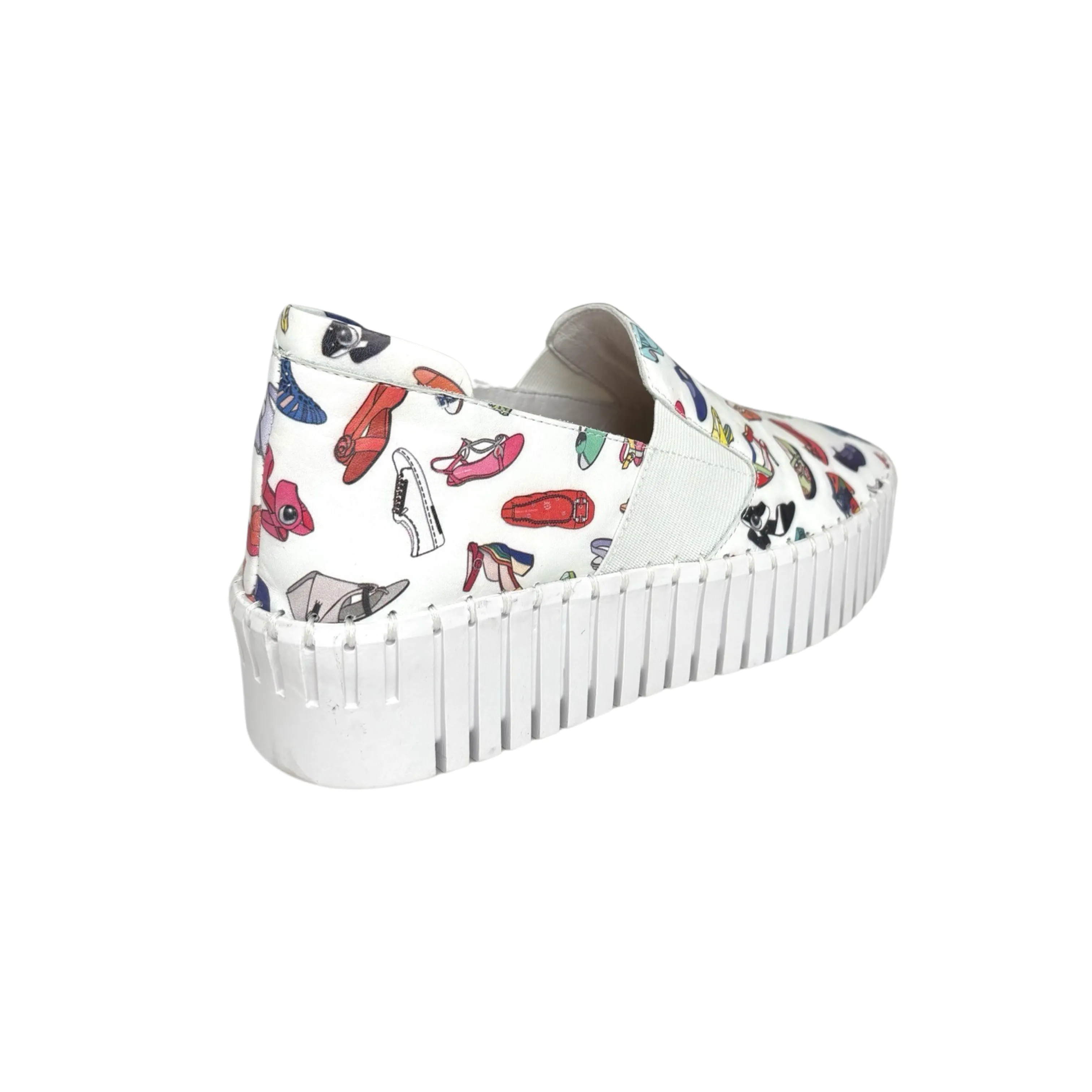 Becca White/Shoe Print Slip On