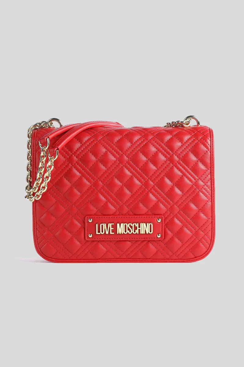 Borsa Quilted Pu - Rosso