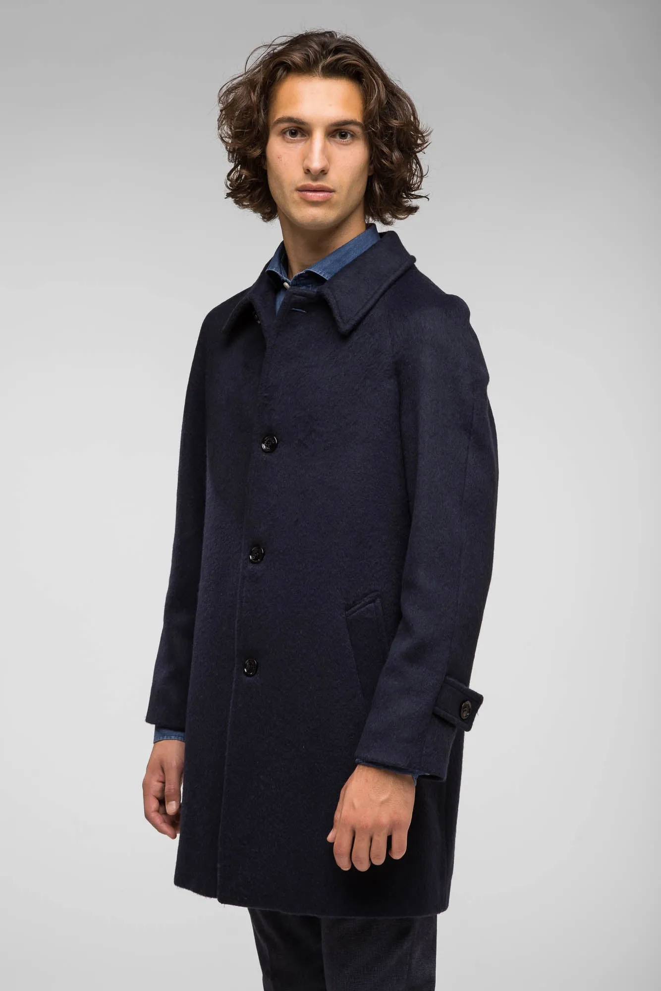 CAPPOTTO MONOPETTO BLU