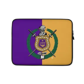 Color Block Omega Shield Laptop Sleeve