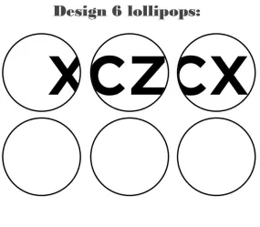 Customize your own 2D ball style edible image lollipop