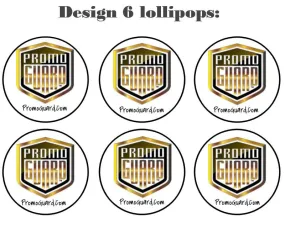 Customize your own 2D ball style edible image lollipop