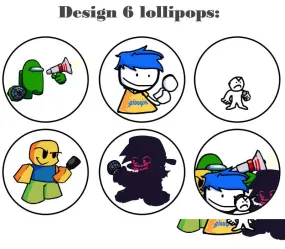 Customize your own 2D ball style edible image lollipop