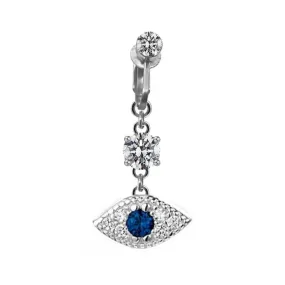 Evil Eye Faux Belly Ring