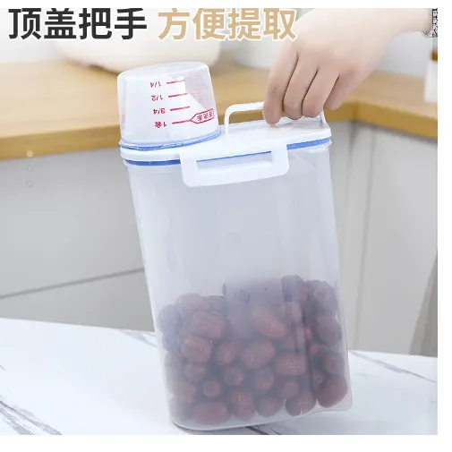 INSTOCK-Japanese-style plastic portable sealed rice bucket with