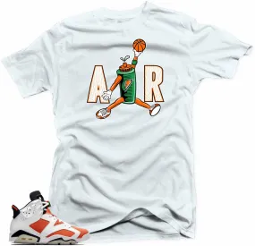 Jordan 6 Gatorade Shirt-AIR White Tee