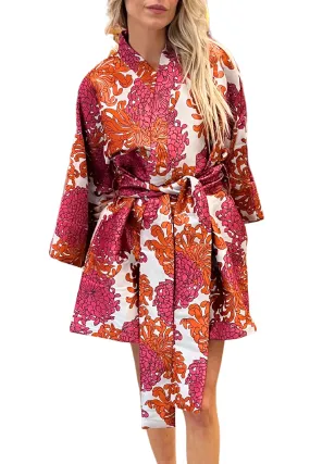 La Vie Floral Wrap Mini Dress