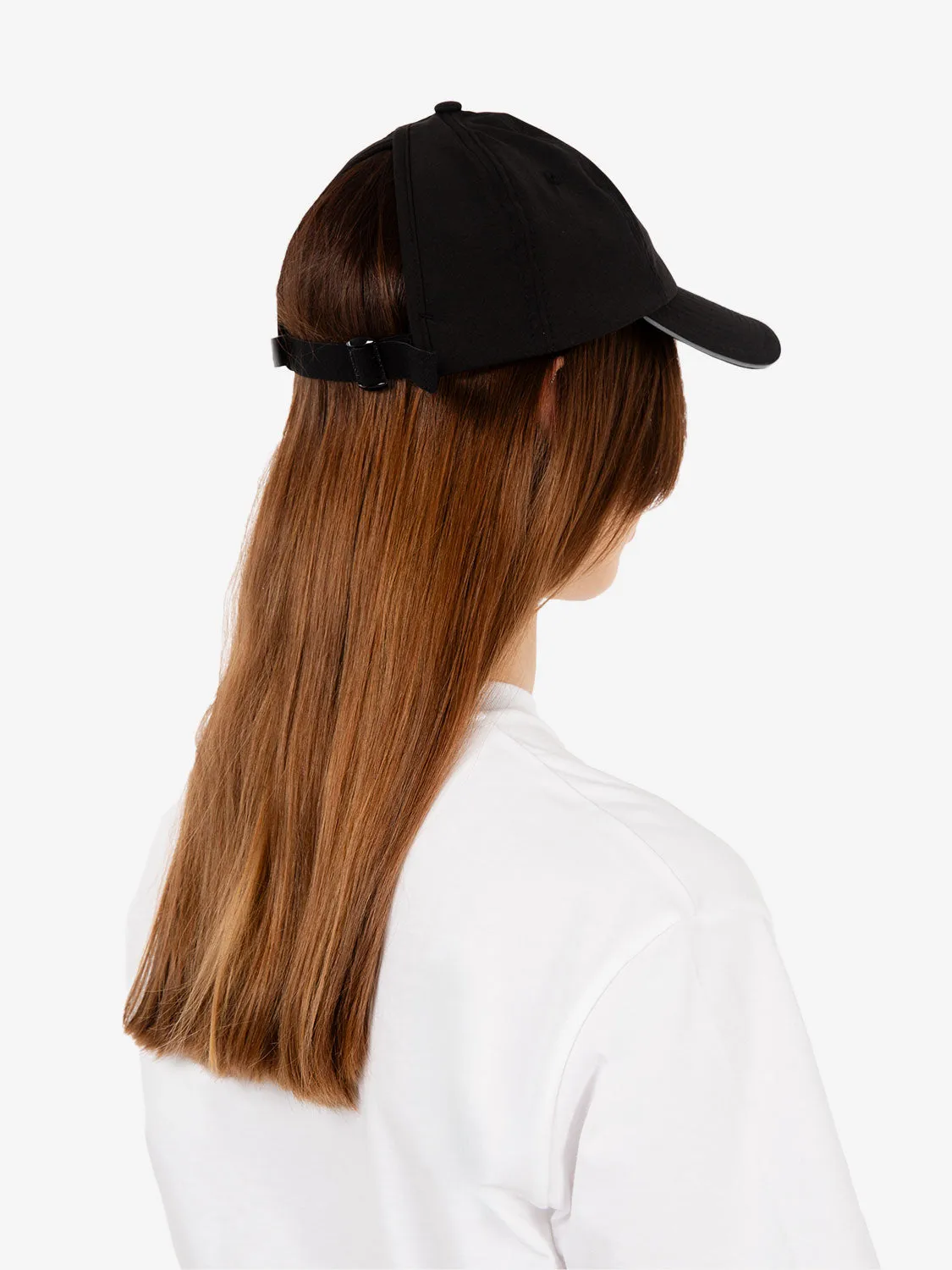 Open back cap none black