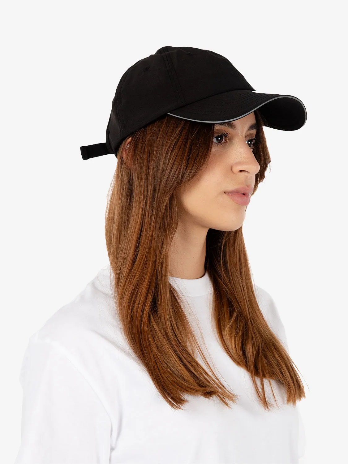 Open back cap none black