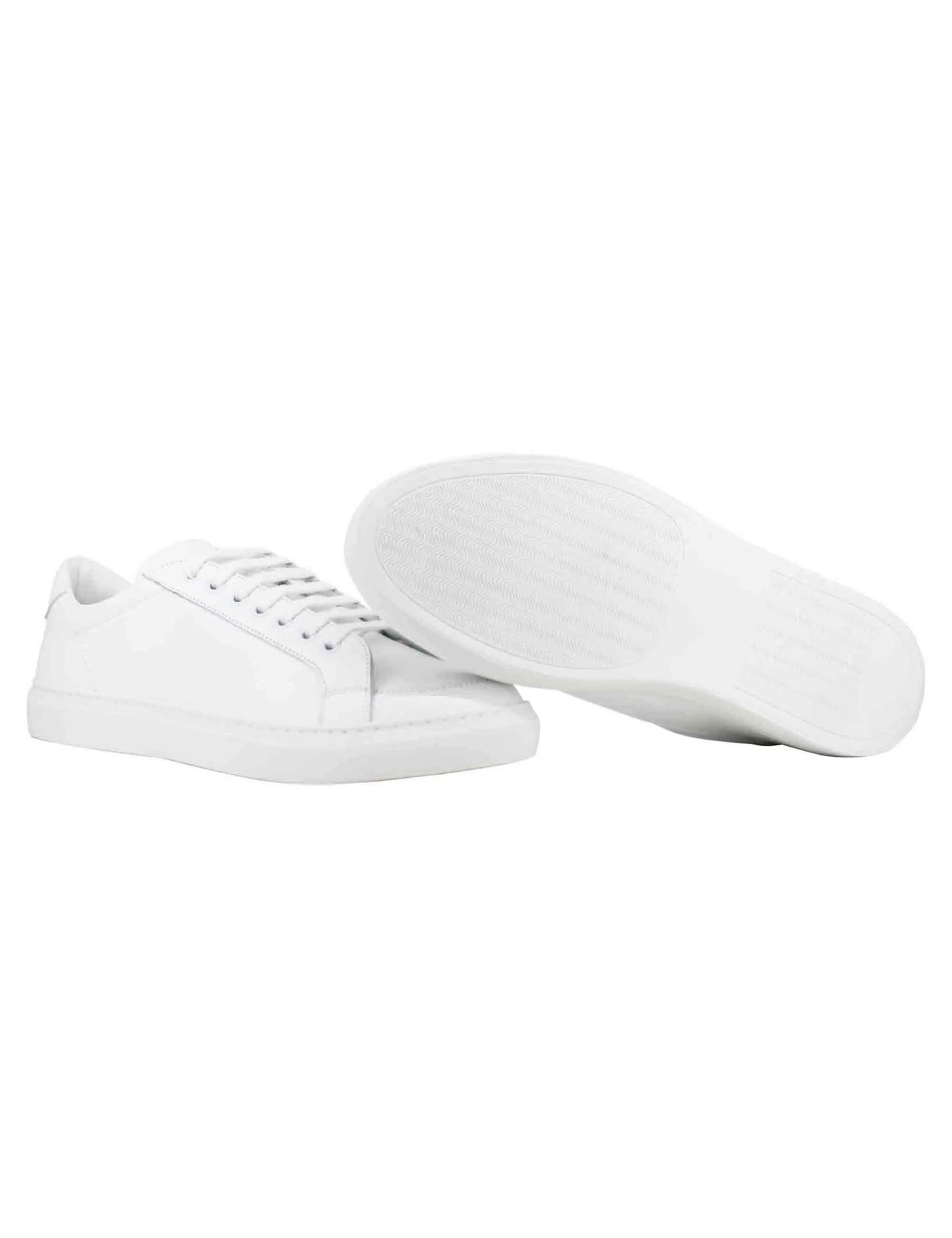 Sneakers uomo Top spin in pelle bianca