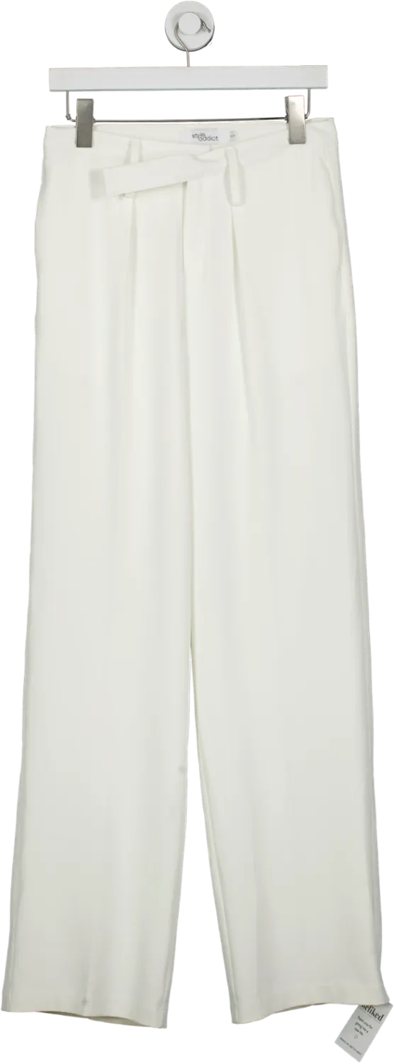 Style Addict White Donna Trouser Pant UK 8